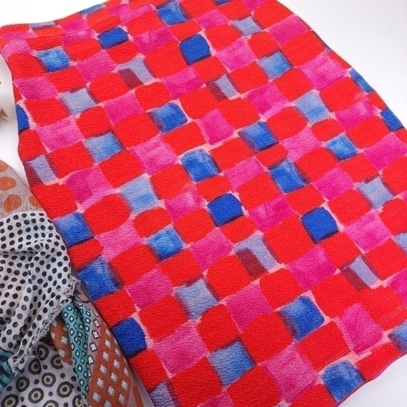 🔴Maeve Anthropologie Pink Blue Side Zip Stretch Pencil Skirt Sz S - Picture 8 of 11